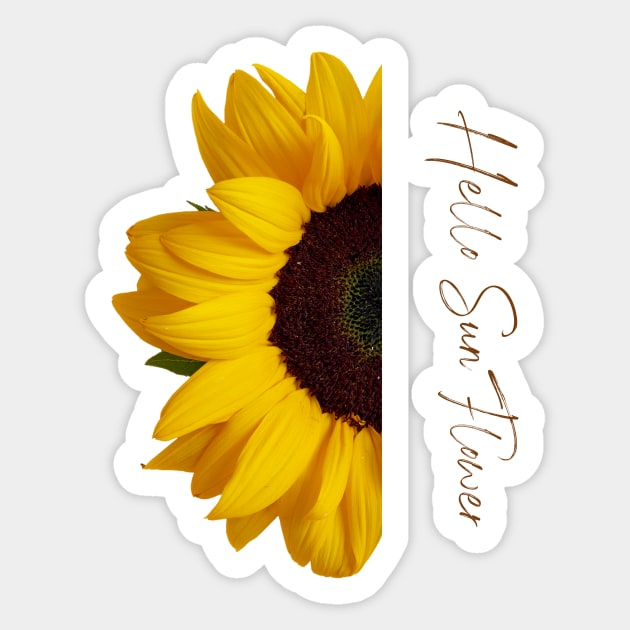 Hello Sunflower Sticker by NITA@PROVIDER